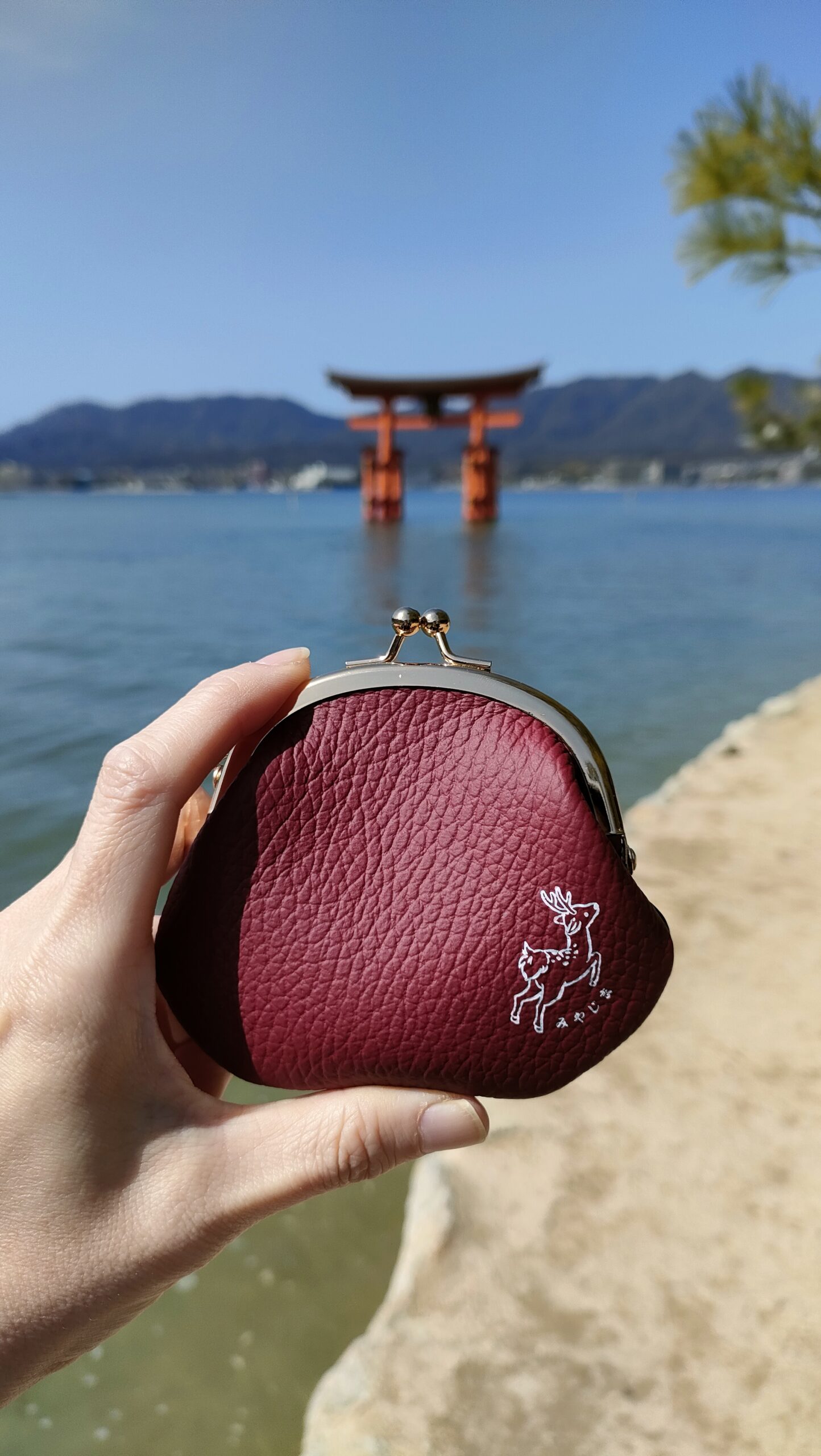 宮島　鹿ちゃんがま口